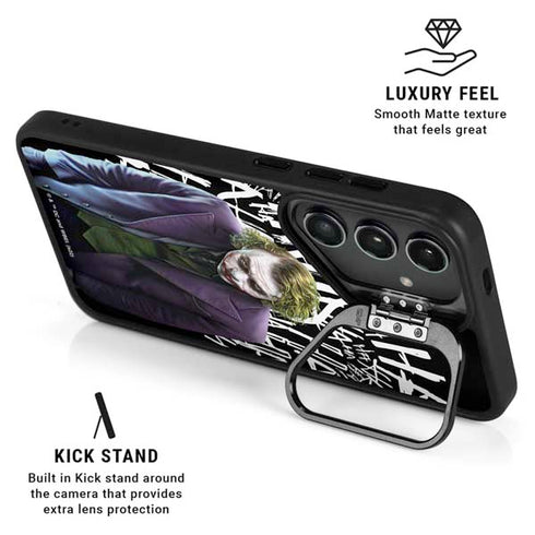 The Dark Knight Joker Galaxy S24 FE Kickstand Case